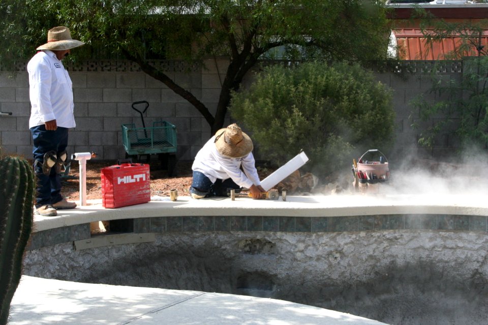 Slicing Through the Old Concrete