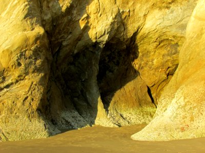 Hug Point at Pacific Coast in OR