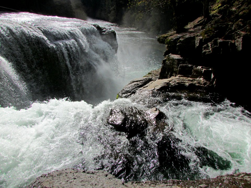 Lower Lewis River Falls in WA