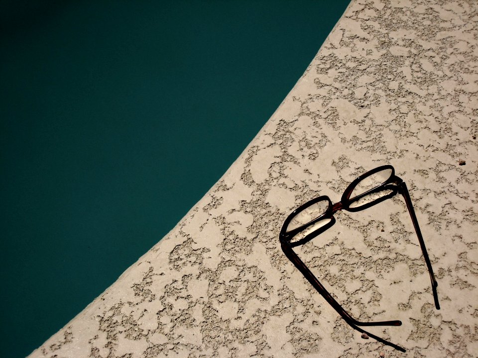 Glasses By The Pool