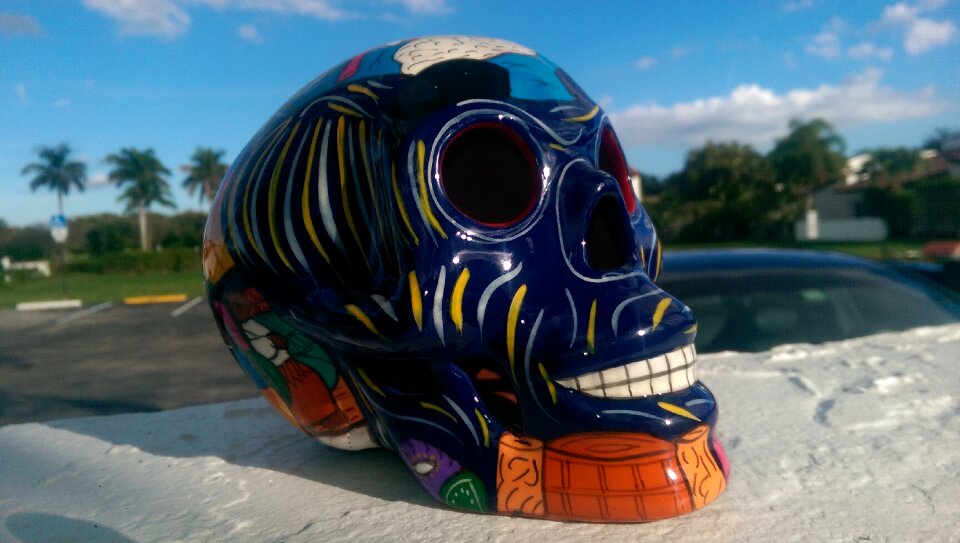 Symbol dead sugar skull