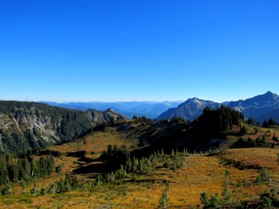 Autumn at Skyline Trail at Mt. Rainier NP in WA photo