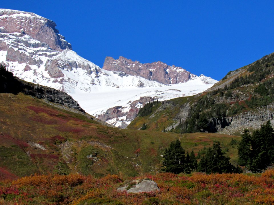 Autumn at Skyline Trail at Mt. Rainier NP in WA