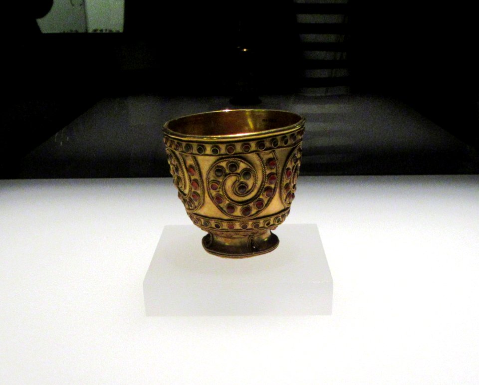 Cup from 18th to 17th century BC made out of one peice of gold Georgia Museum Tbilisi