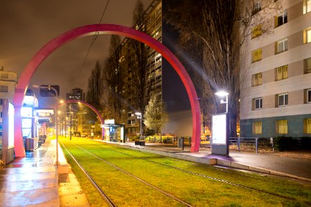 Tram station in Mulhouse