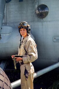 Girl navigator pilot photo