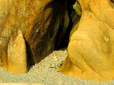 Hug Point at Pacific Coast in OR