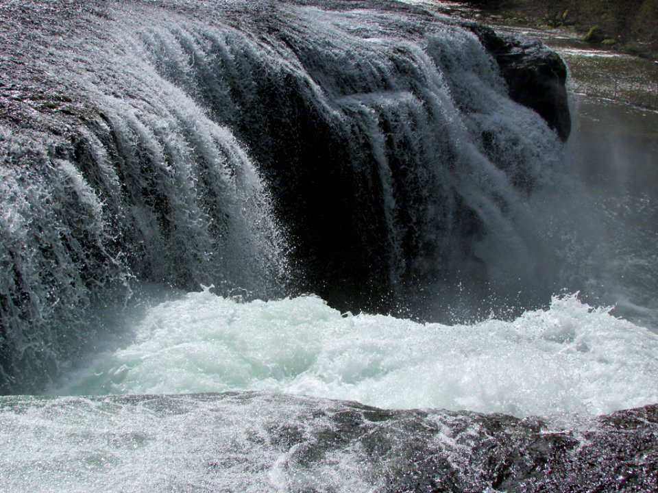 Lower Lewis River Falls in WA
