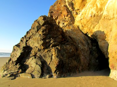 Hug Point at Pacific Coast in OR