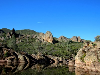 Bear Gulch Reservoir at Pinnacles NP in CA