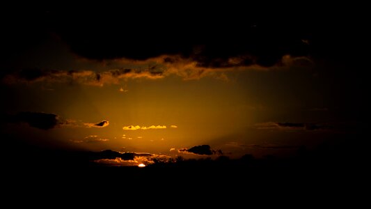Sunset evening afterglow