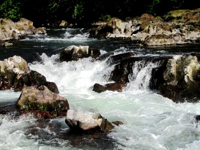 Moulton Falls Park at Lewis River in Washington photo