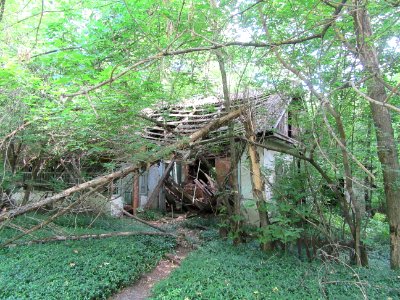 Abondoned House in the small village of Cherevach Chernobyl exclusion zone Ukraine