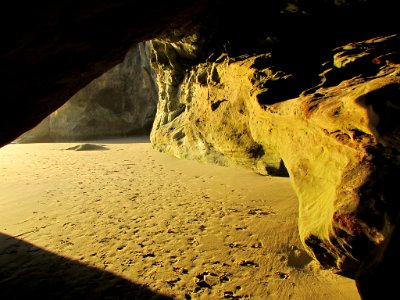 Hug Point at Pacific Coast in OR