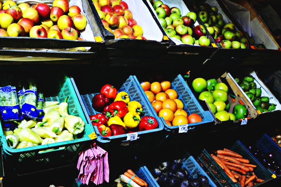 Food peppers apples