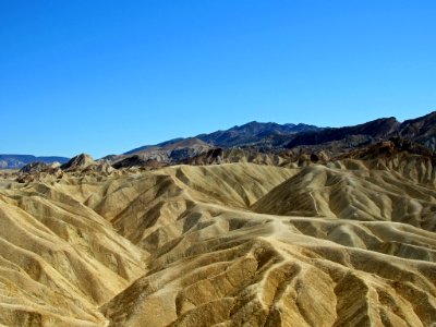 Zabriskie Point Trail at Death Valley NP in CA