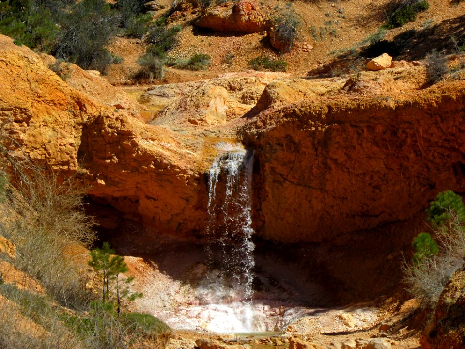 Waterfall at Bryce Canyon NP in Utah