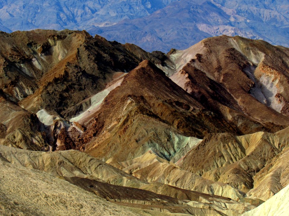 Zabriskie Point Trail at Death Valley NP in CA