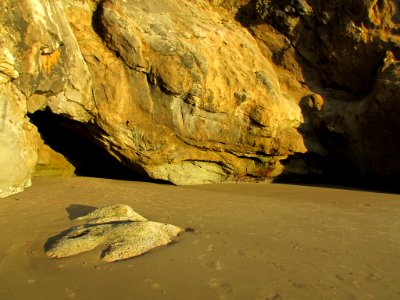 Hug Point at Pacific Coast in OR