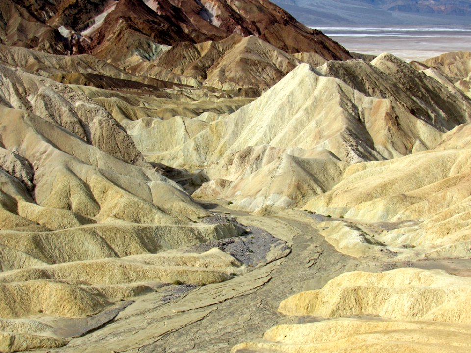 Zabriskie Point Trail at Death Valley NP in CA