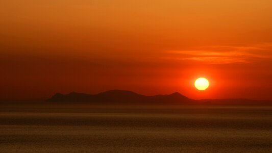 Sunset sea romantic