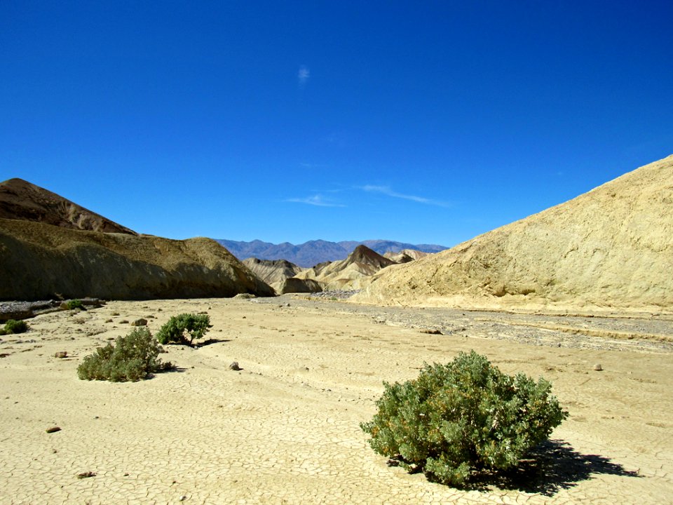 Zabriskie Point Trail at Death Valley NP in CA