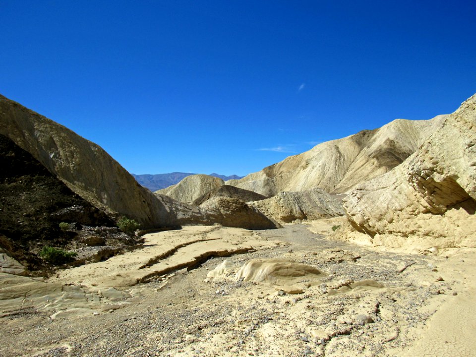 Zabriskie Point Trail at Death Valley NP in CA