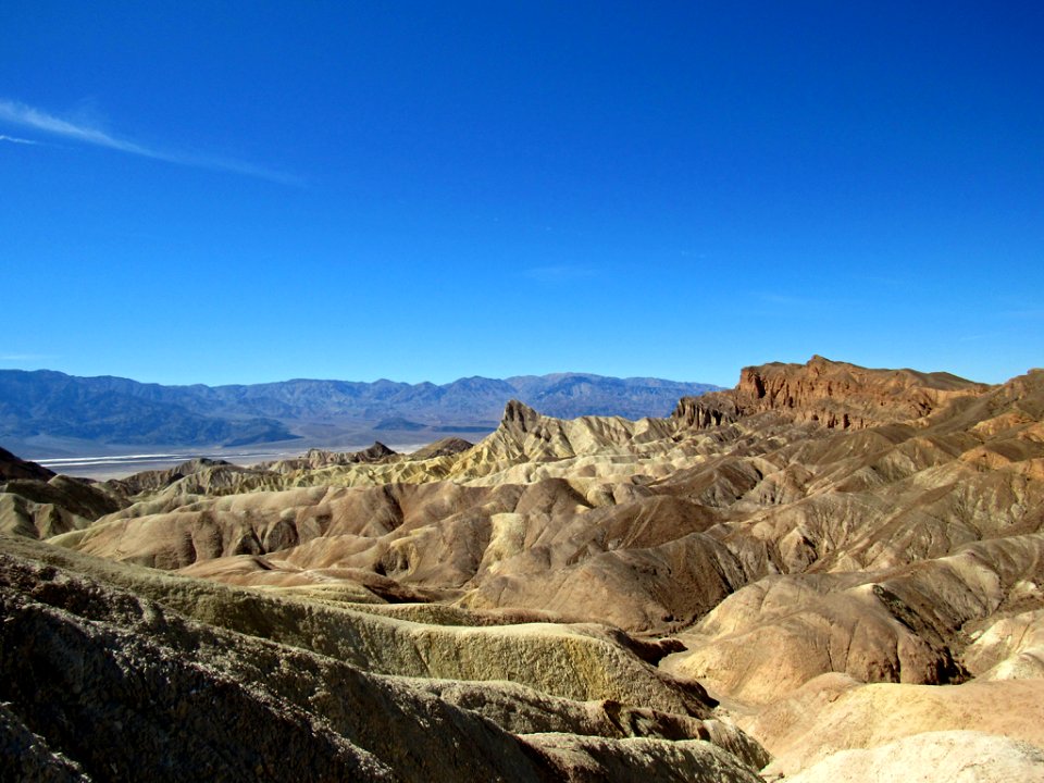 Zabriskie Point Trail at Death Valley NP in CA