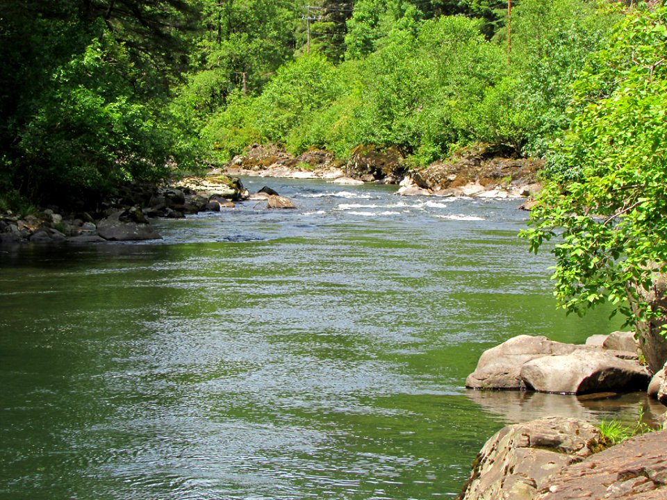 Moulton Falls Park at Lewis River in WA
