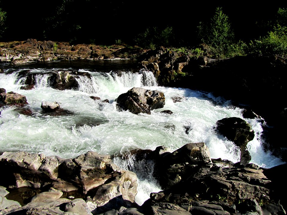 Moulton Falls Park at Lewis River in Washington