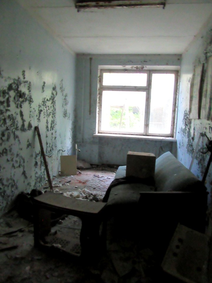 Hospital room Pripyat Chernobyl exclusion zone Ukraine