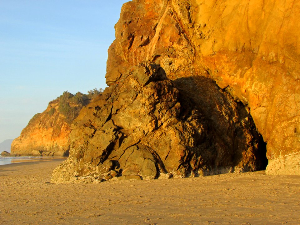 Hug Point at Pacific Coast in OR