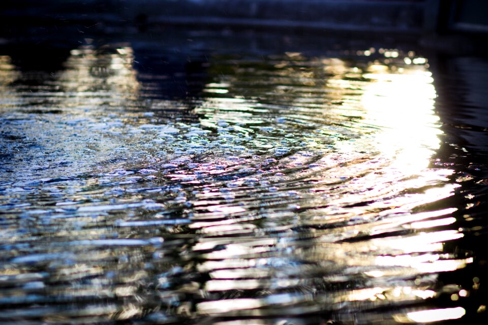 Water ripple surface wave