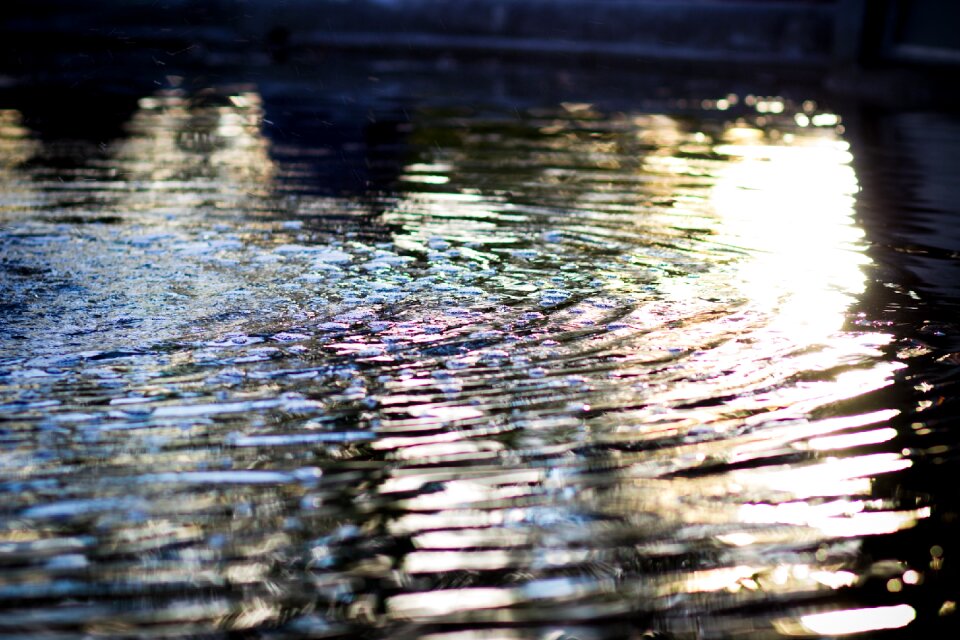 Water ripple surface wave photo