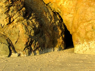 Hug Point at Pacific Coast in OR