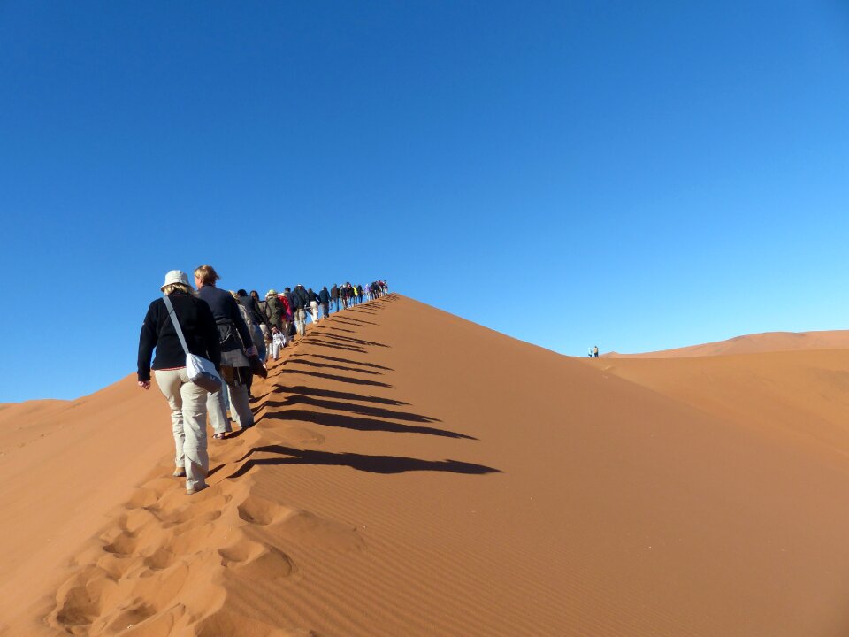 Tourists tourism desert