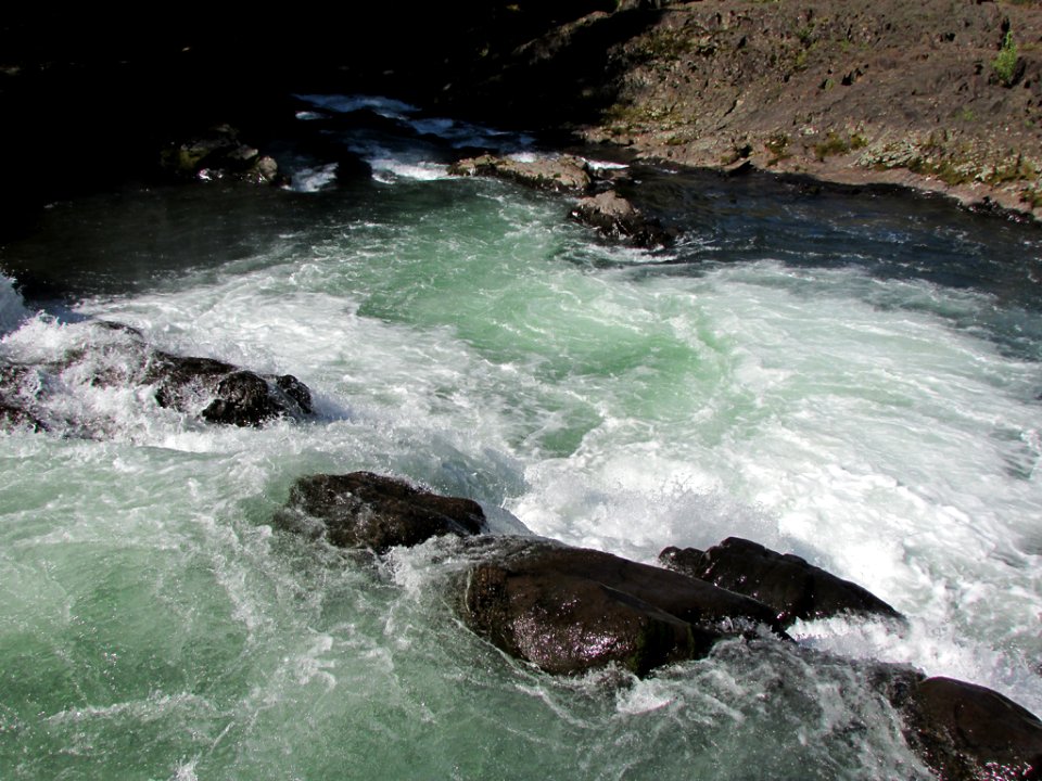 Lucia Falls Park at Lewis River in WA