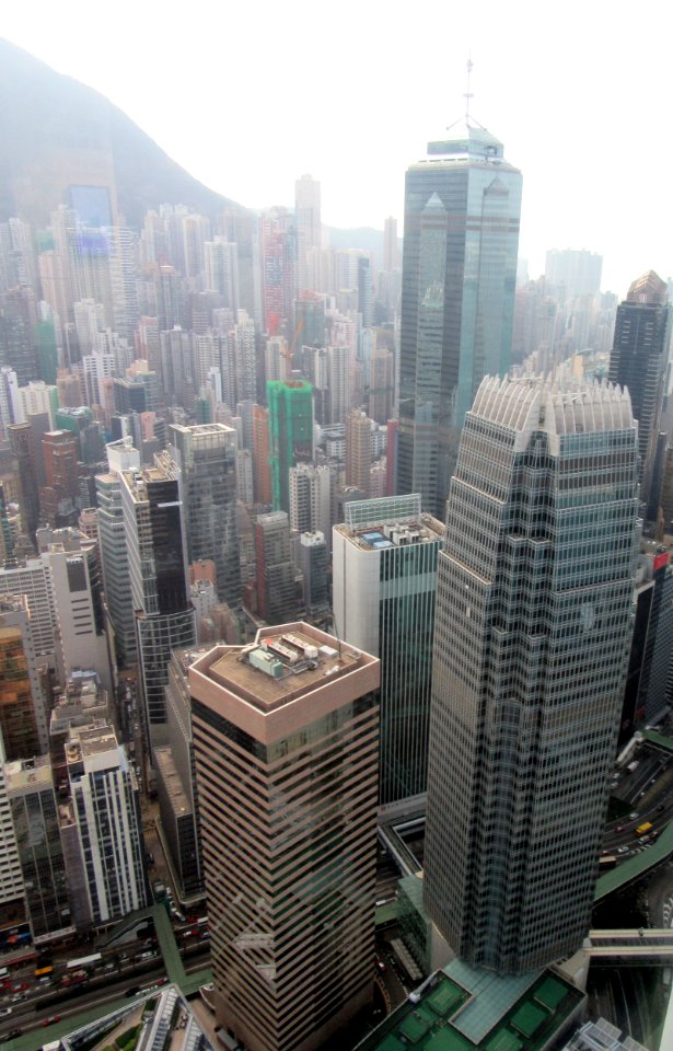 IFC 1 from IFC 2 observation Deck Hong Kong