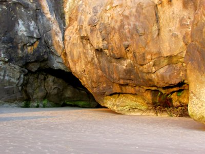 Hug Point at Pacific Coast in OR