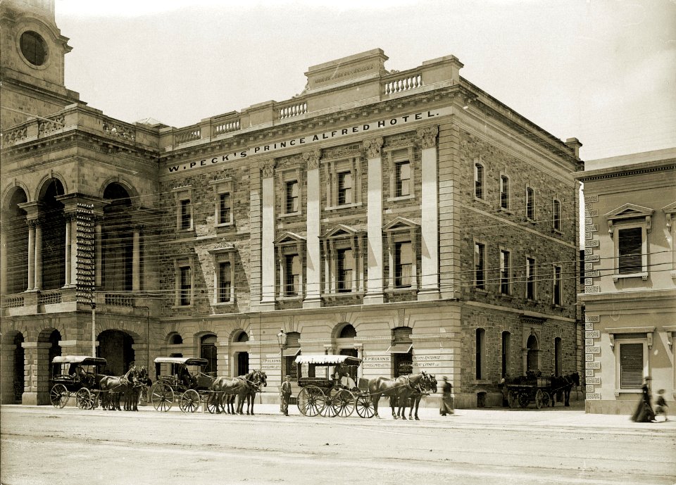 Prince Alfred Hotel, King William Street, Adelaide, c1895