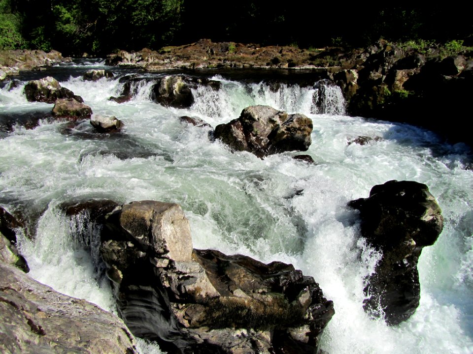Moulton Falls Park at Lewis River in WA