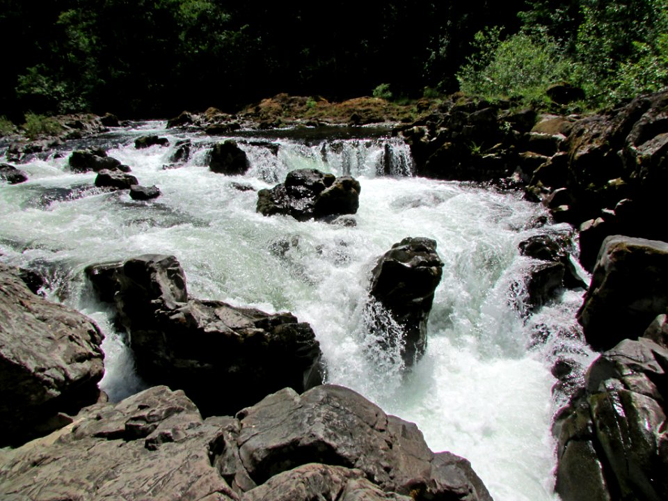 Moulton Falls Park at Lewis River in WA