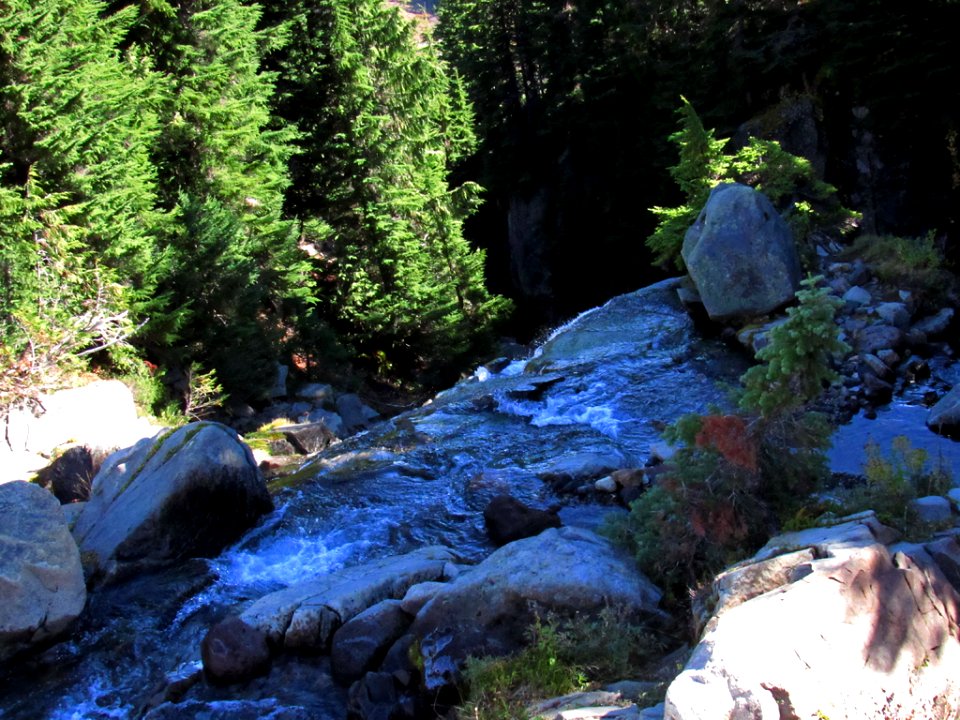 Myrtle Falls on Skyline Trail at Mt. Rainier NP in WA