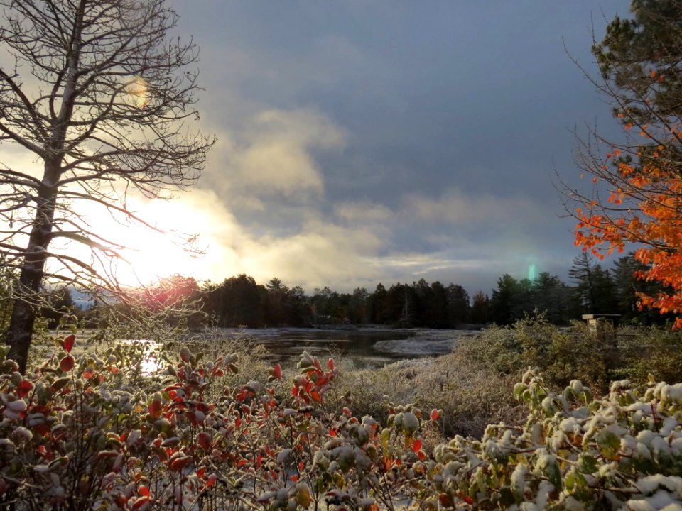 Early snowfall at Seney National Wildlife Refuge photo