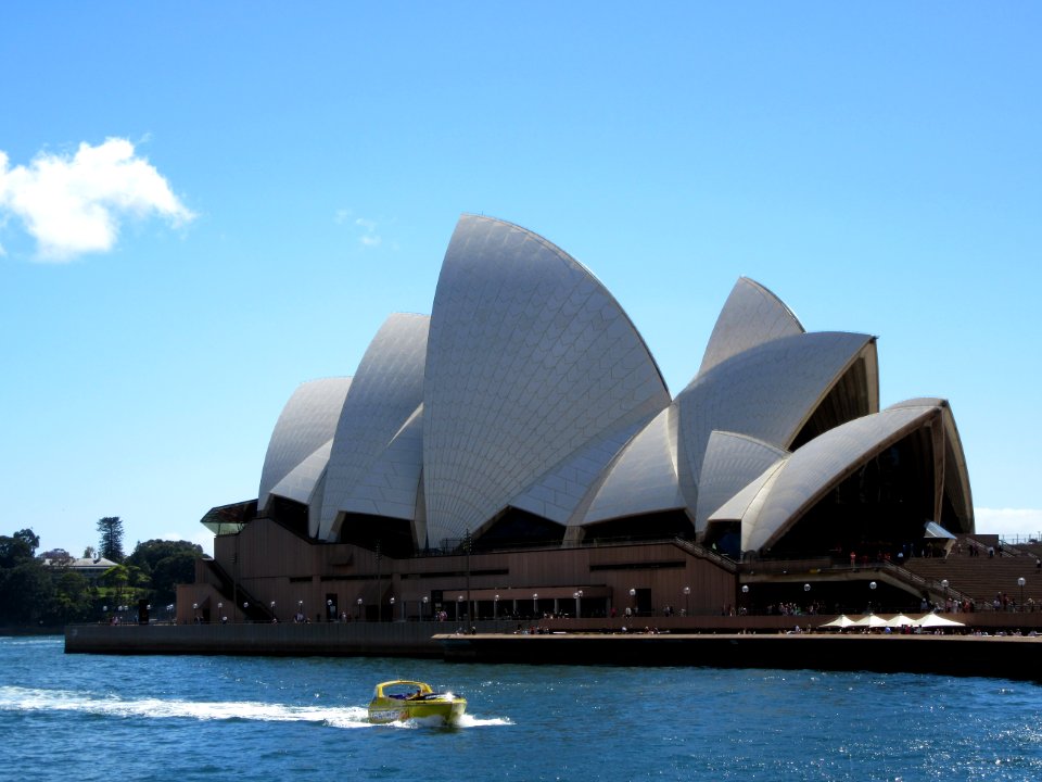 Opera House from the Quay side Sydney Australia