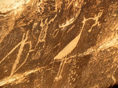 Puerco Pueblo Petroglyphs at Petrified Forest NP in Arizona