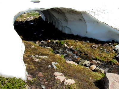 Snow Cave on Skyline Trail at Mt. Rainier NP in WA