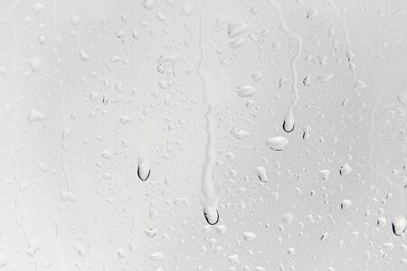 Window beaded raindrop photo