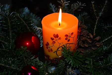 Candle jewellery christmas decoration photo