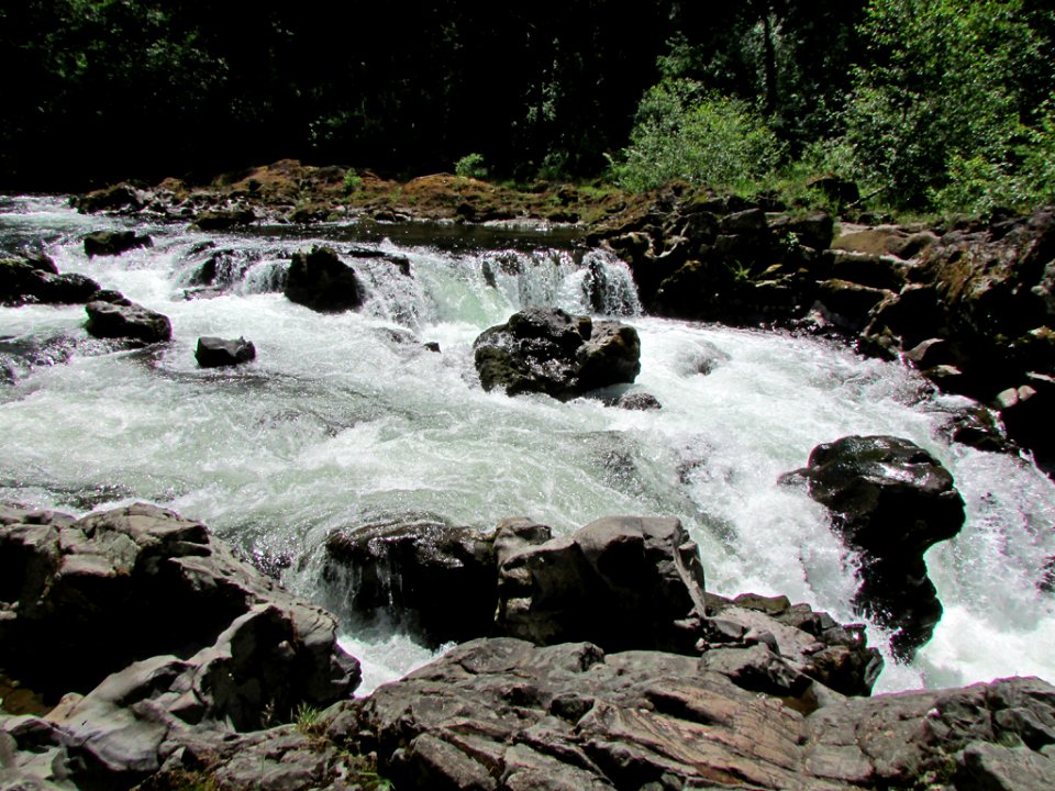 Moulton Falls Park at Lewis River in WA